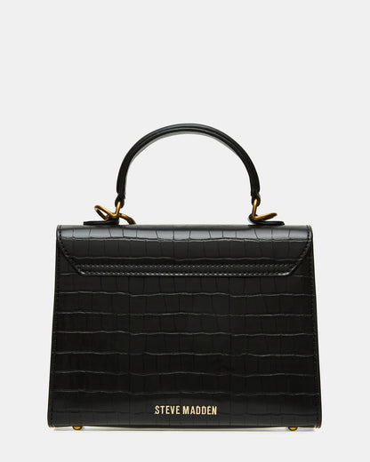 ELLOISE Bag Black Structured Mini Crossbody Handbag Steve Madden BLACK
