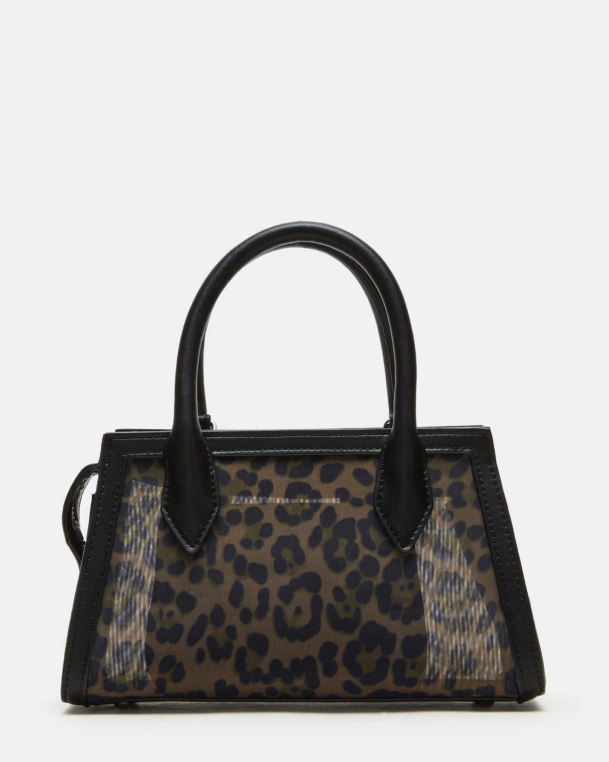 PEACHY Leopard Women's Mini Top-Handle Mesh Handbag Steve Madden LEOPARD