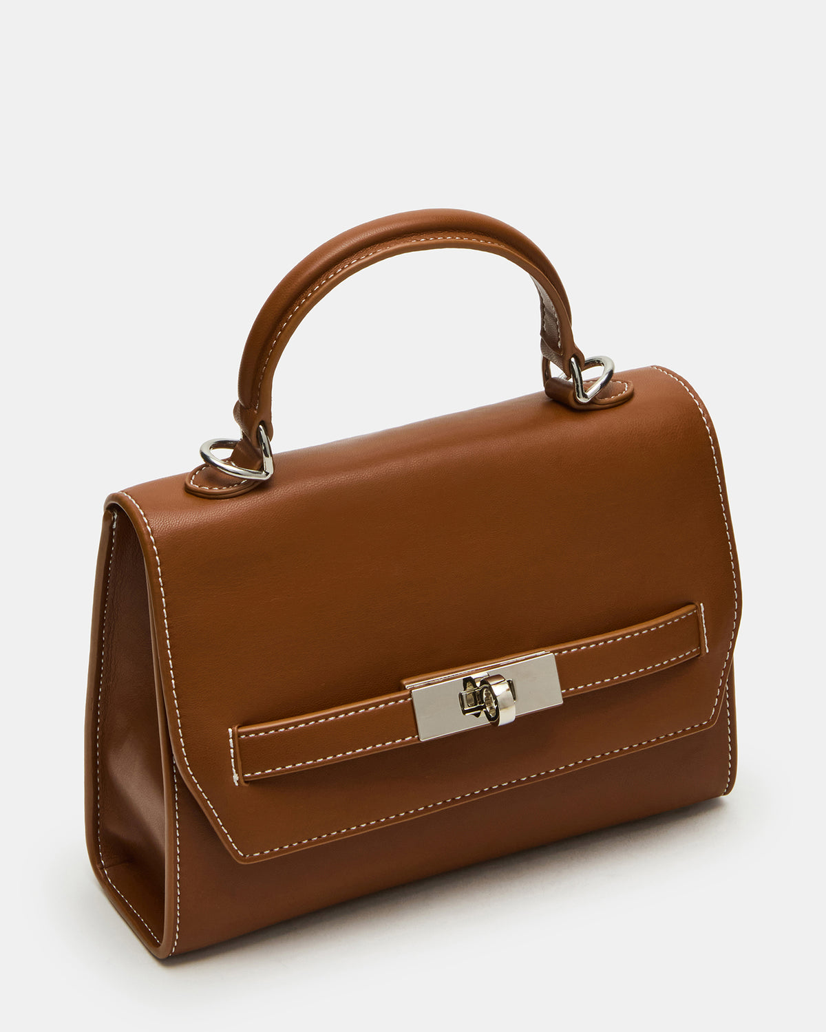 ELLOISE Bag Cognac Structured Mini Crossbody Handbag Steve Madden COGNAC