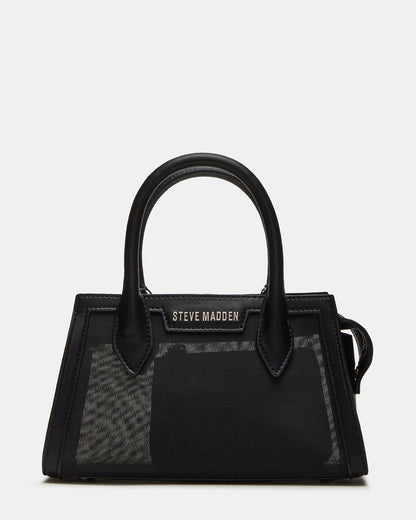 PEACHY Black Women's Mini Top-Handle Mesh Handbag Steve Madden BLACK