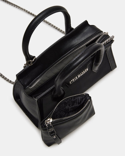 PEACHY Black Women's Mini Top-Handle Mesh Handbag Steve Madden BLACK
