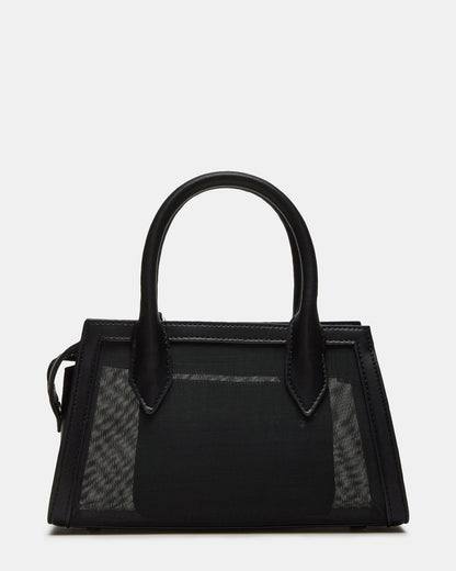 PEACHY Black Women's Mini Top-Handle Mesh Handbag Steve Madden BLACK