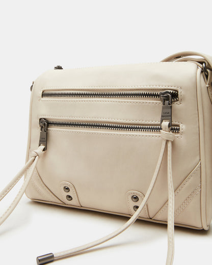 RIGBY Taupe Women's Fringe Studded Crossbody Handbag Steve Madden TAUPE