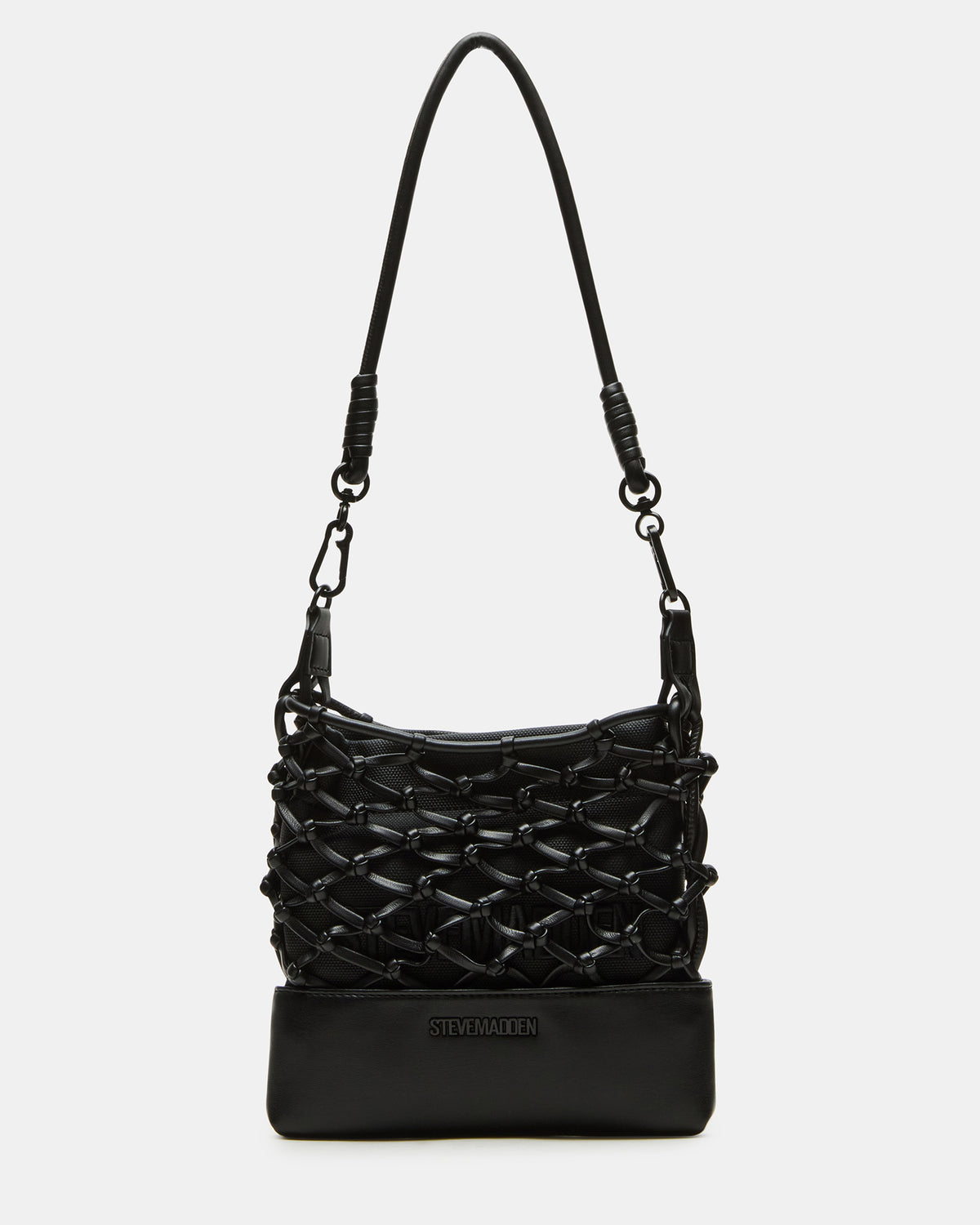 ARDA Black/Black Women's Crossbody Pouch Handbag Steve Madden BLACK BLACK