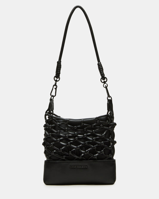 ARDA Black/Black Women's Crossbody Pouch Handbag Steve Madden BLACK BLACK