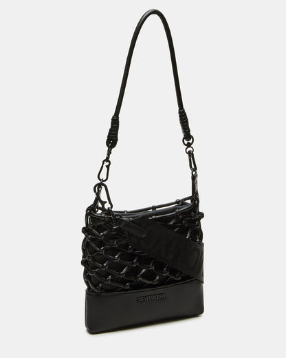 ARDA Black/Black Women's Crossbody Pouch Handbag Steve Madden BLACK BLACK
