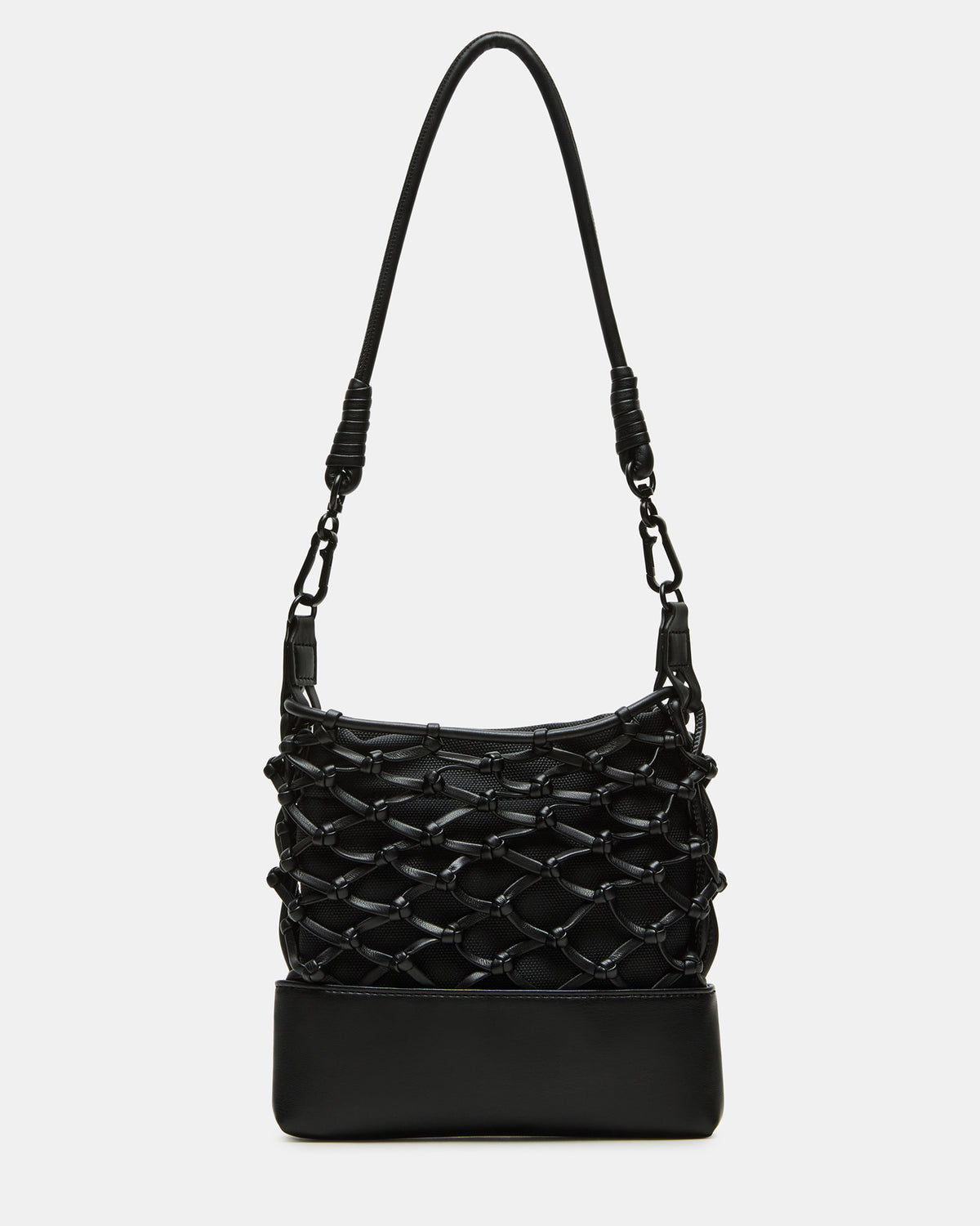 ARDA Black/Black Women's Crossbody Pouch Handbag Steve Madden BLACK BLACK
