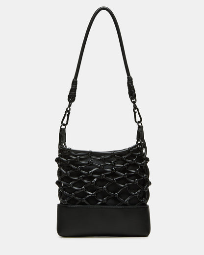 ARDA Black/Black Women's Crossbody Pouch Handbag Steve Madden BLACK BLACK