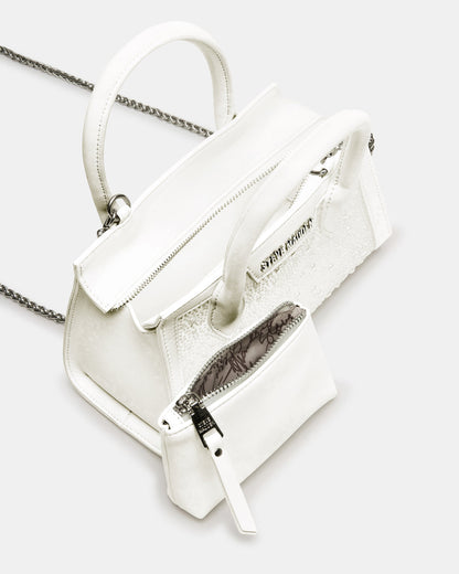 PEACH White Multi Women's Mini Top-Handle Mesh Handbag Steve Madden WHITE MULTI