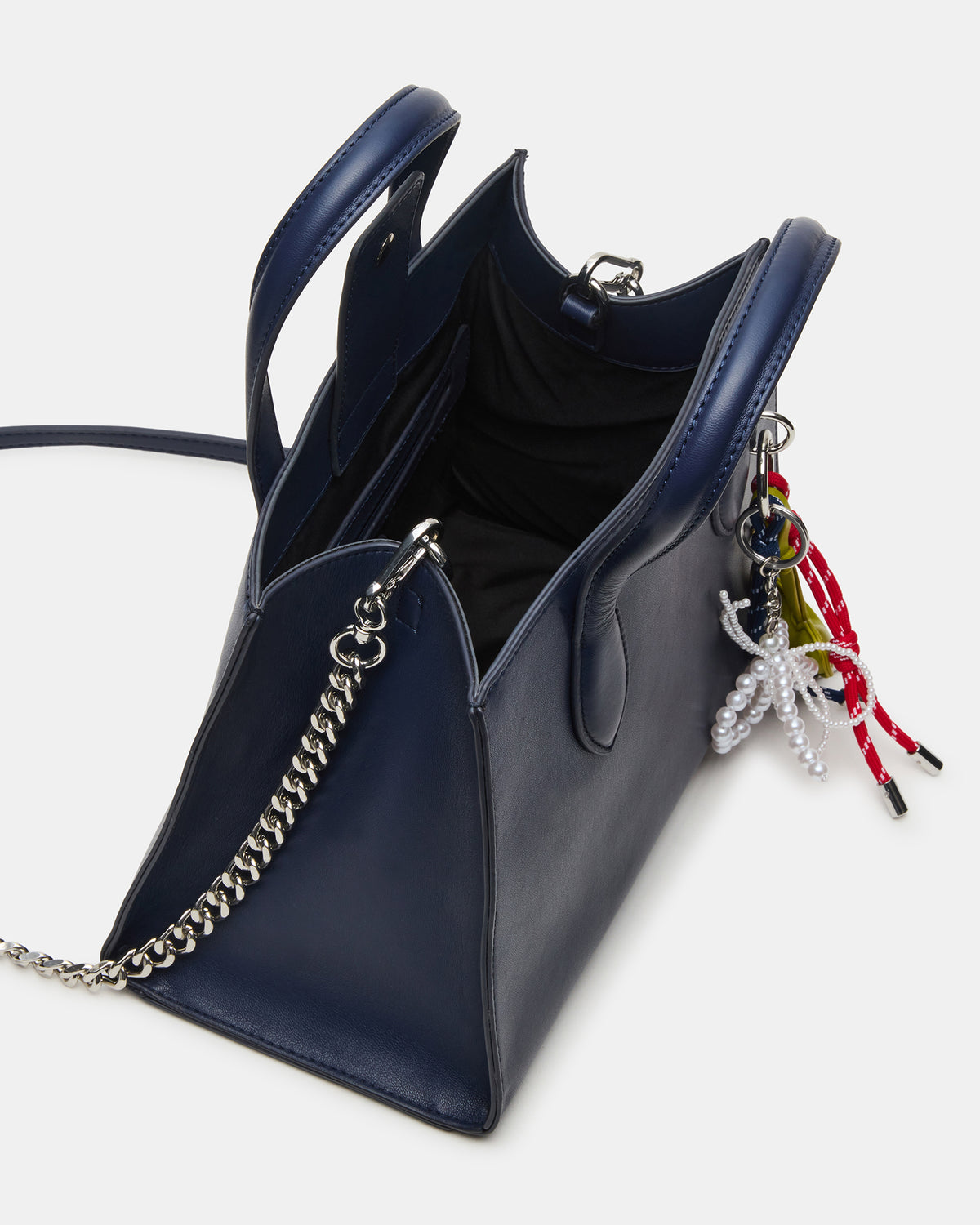 CALLEB Bag Navy Structured Tote Crossbody Handbag Steve Madden NAVY