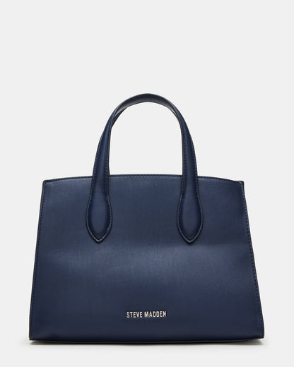 CALLEB Bag Navy Structured Tote Crossbody Handbag Steve Madden NAVY