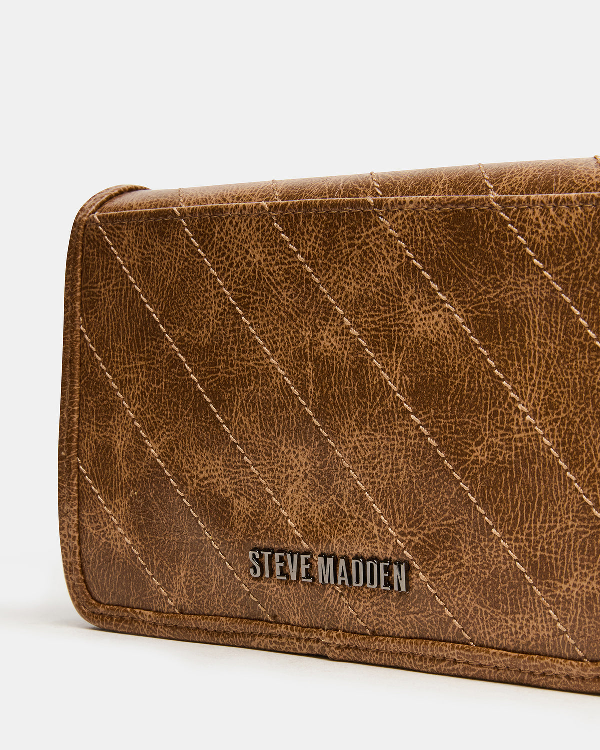 RELAX Bag Pecan Logo Chain Strap Crossbody Handbag Steve Madden PECAN