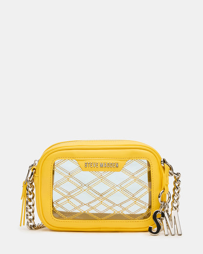JELLY Bag Yellow Clear Camera Crossbody Handbag Steve Madden YELLOW
