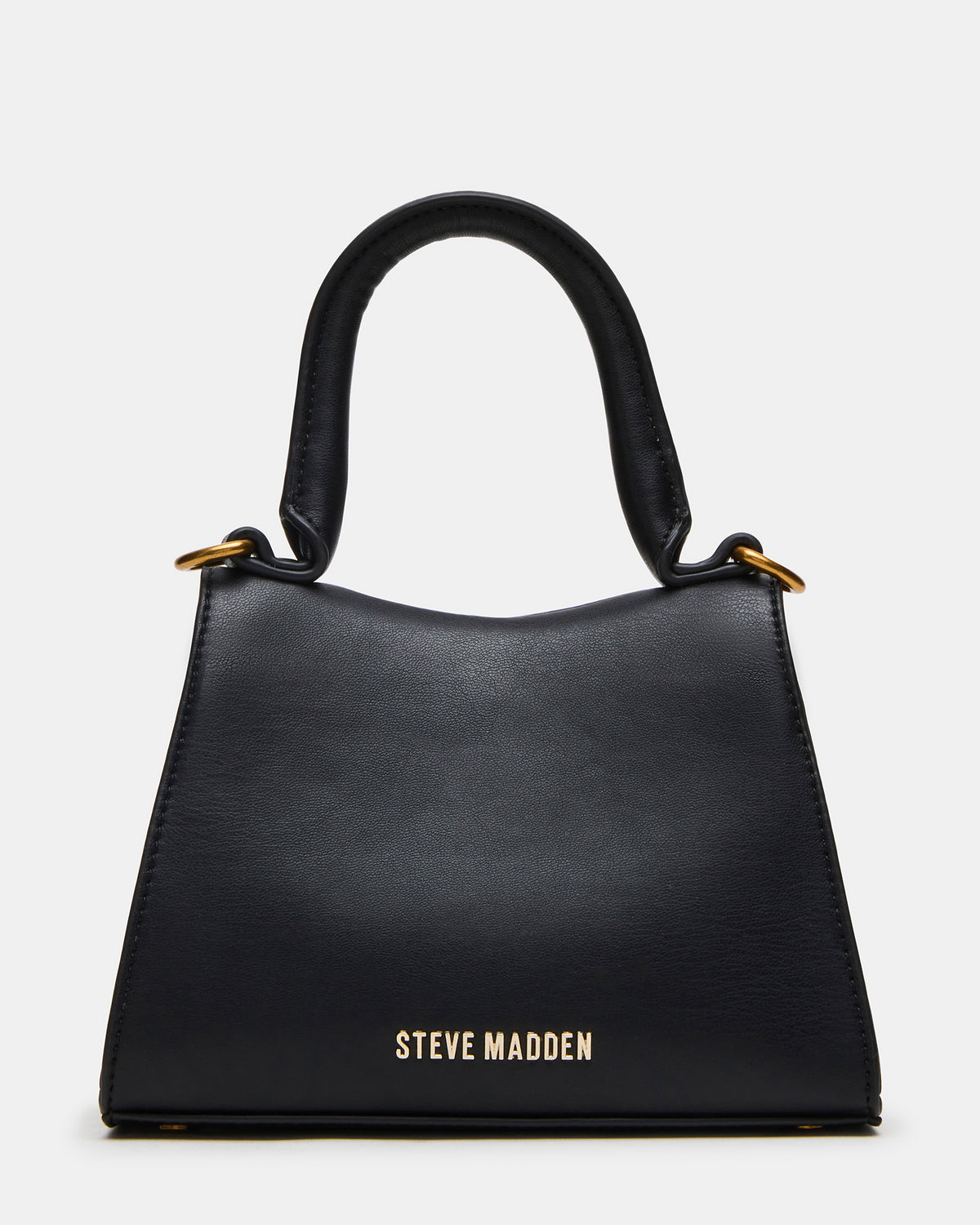 MADLYN Bag Black Structured Turn-Lock Closure Top-Handle Crossbody Mini Handbag Steve Madden BLACK