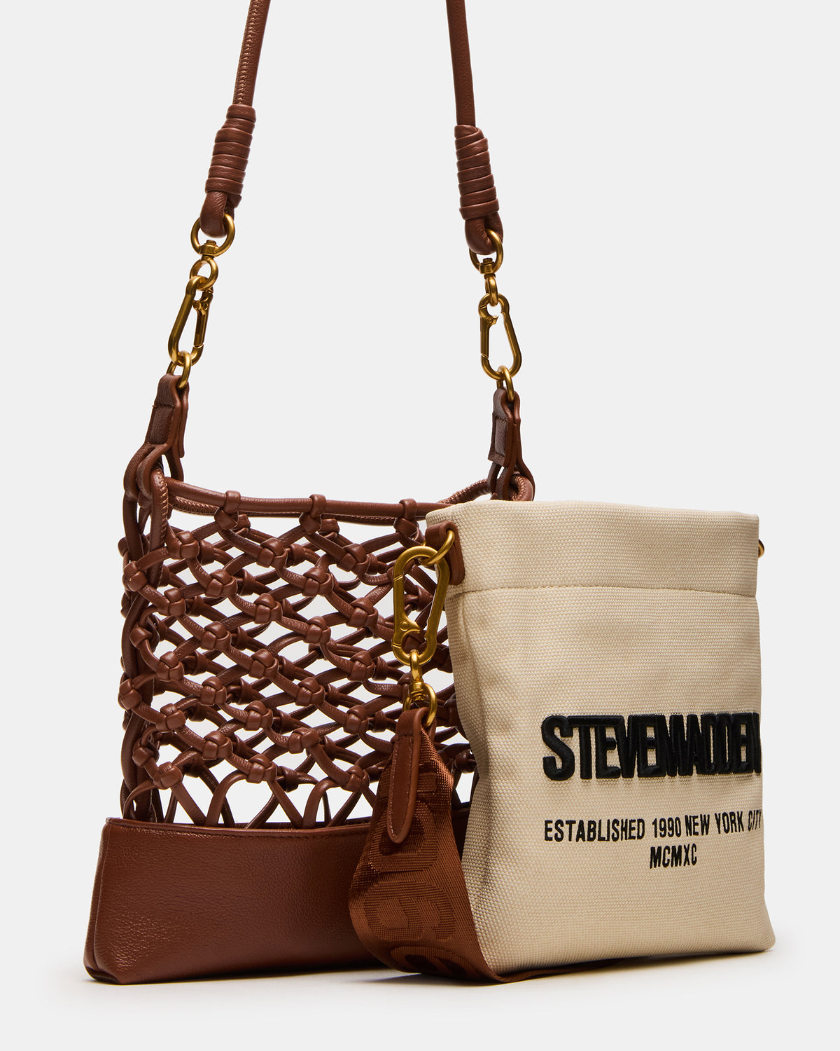 ARDA Cognac Multi Women's Crossbody Pouch Handbag Steve Madden COGNAC MULTI