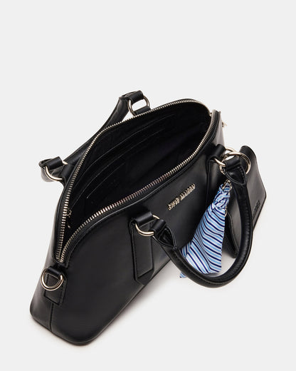 CALLY Bag Black Dome Satchel Top-Handle Crossbody Women's Handbag Steve Madden BLACK