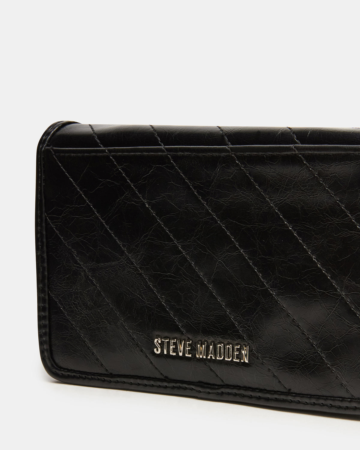 RELAX Bag Black Logo Chain Strap Crossbody Handbag Steve Madden BLACK