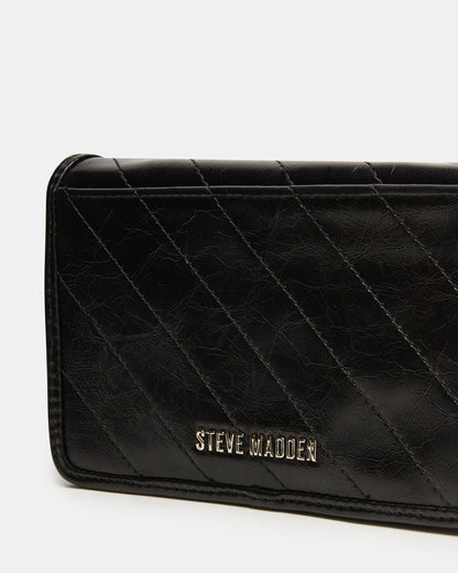 RELAX Bag Black Logo Chain Strap Crossbody Handbag Steve Madden BLACK