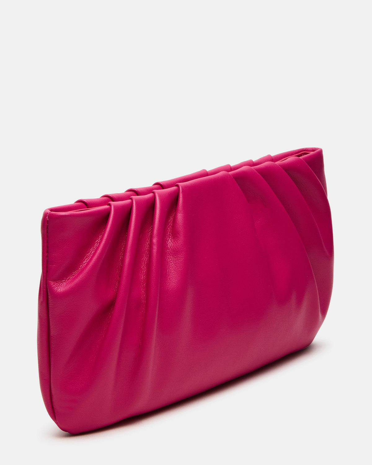 NIKA Fuchsia Women's Pleated Crossbody Clutch Handbag Steve Madden FUCHSIA