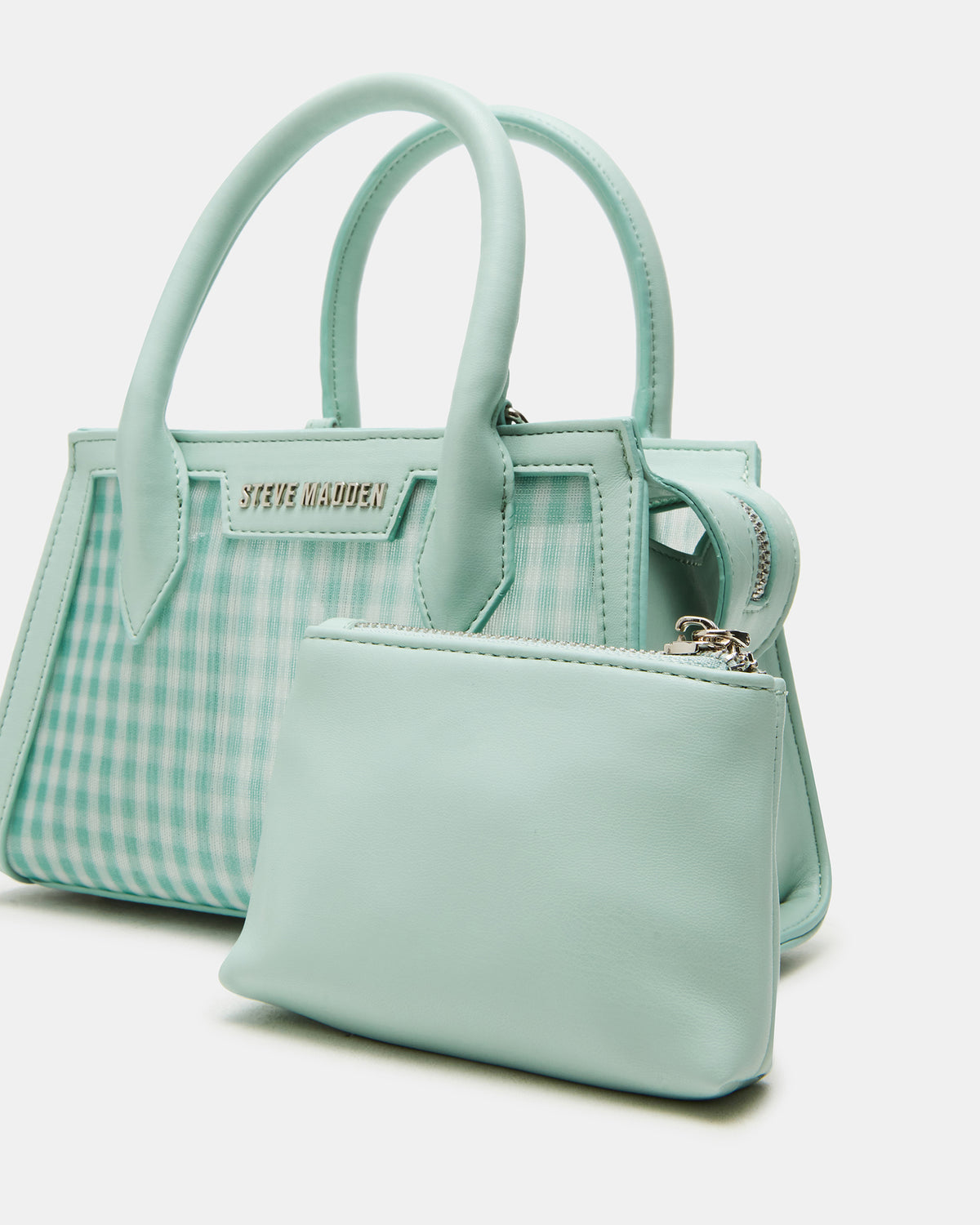 PEACHY Green Multi Women's Mini Top-Handle Mesh Handbag Steve Madden GREEN MULTI