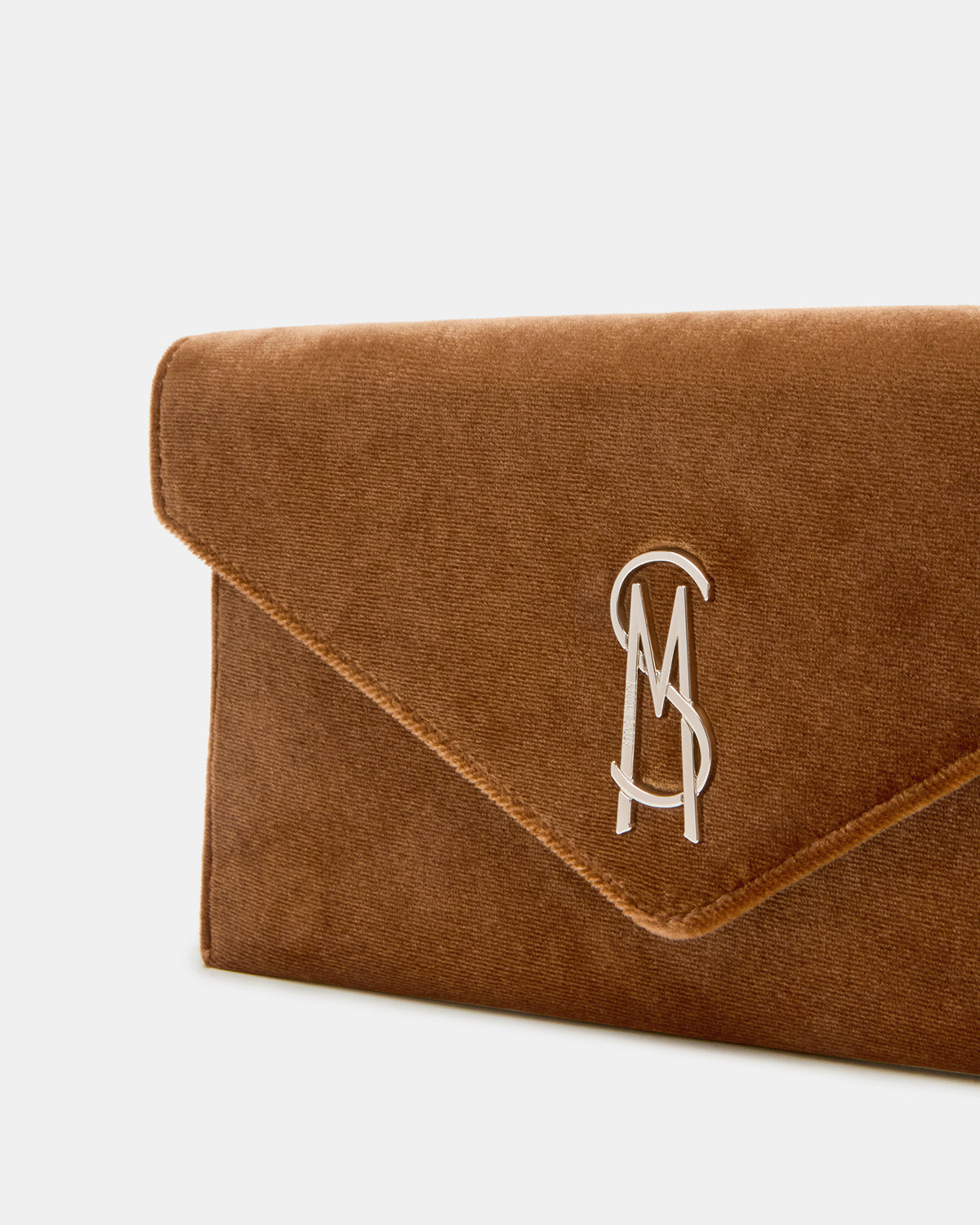 SMOOTH Bag Rust Fabric Envelope Logo Crossbody Clutch Handbag Steve Madden RUST FABRIC
