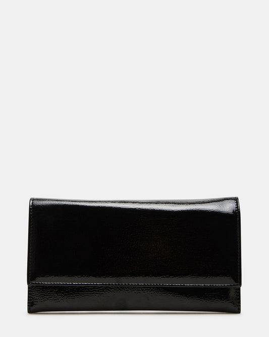 JULIANA Bag Black Patent Crossbody Clutch Handbag Steve Madden BLACK PATENT