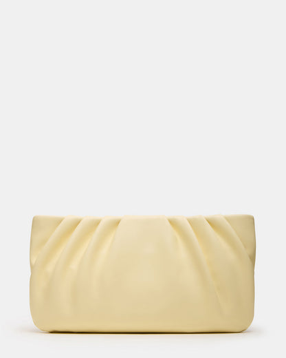 NIKA Butter Women's Pleated Crossbody Clutch Handbag Steve Madden YELLOW