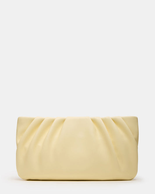 NIKA Butter Women's Pleated Crossbody Clutch Handbag Steve Madden YELLOW