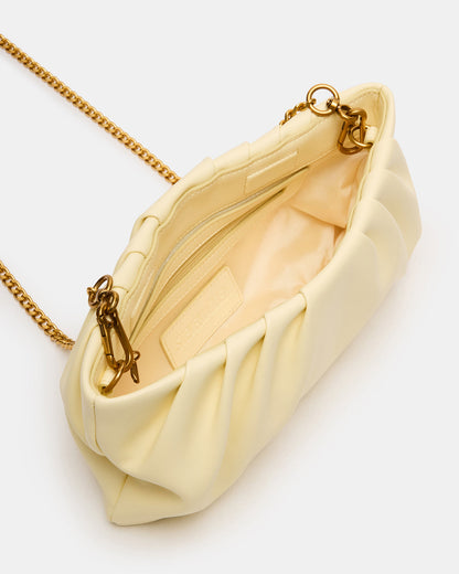 NIKA Butter Women's Pleated Crossbody Clutch Handbag Steve Madden YELLOW