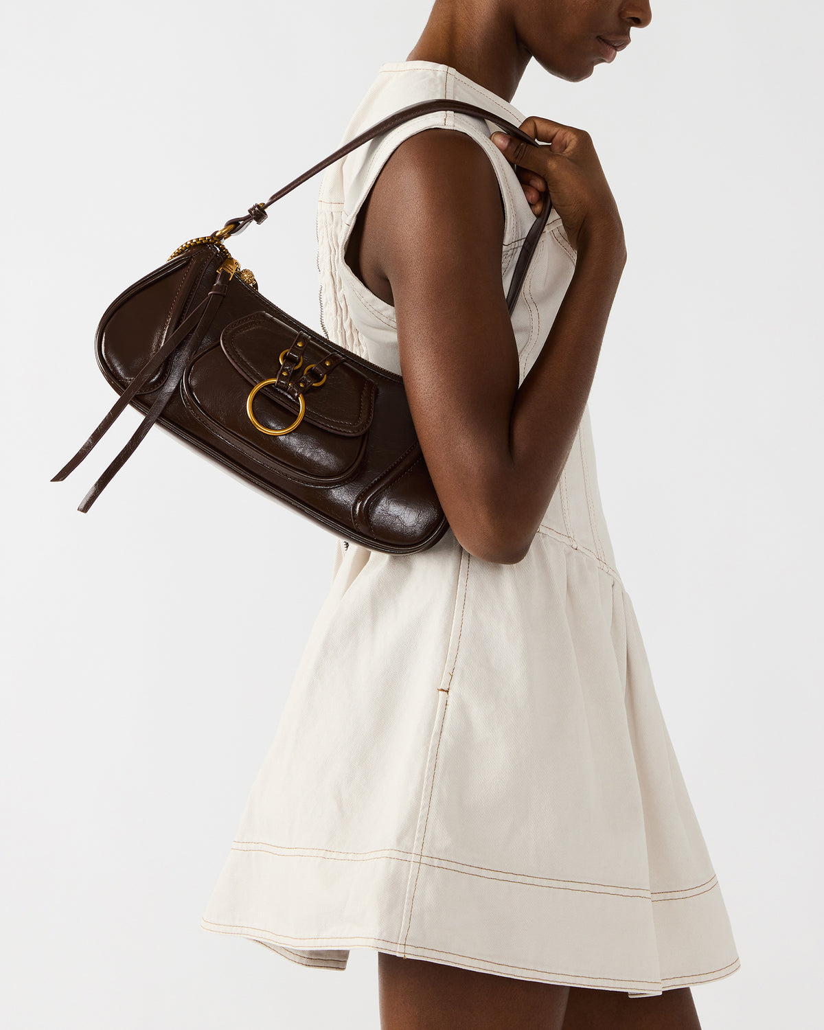LUXXAR Bag Brown Shoulder Strap Boho-Inspired Handbag Steve Madden BROWN