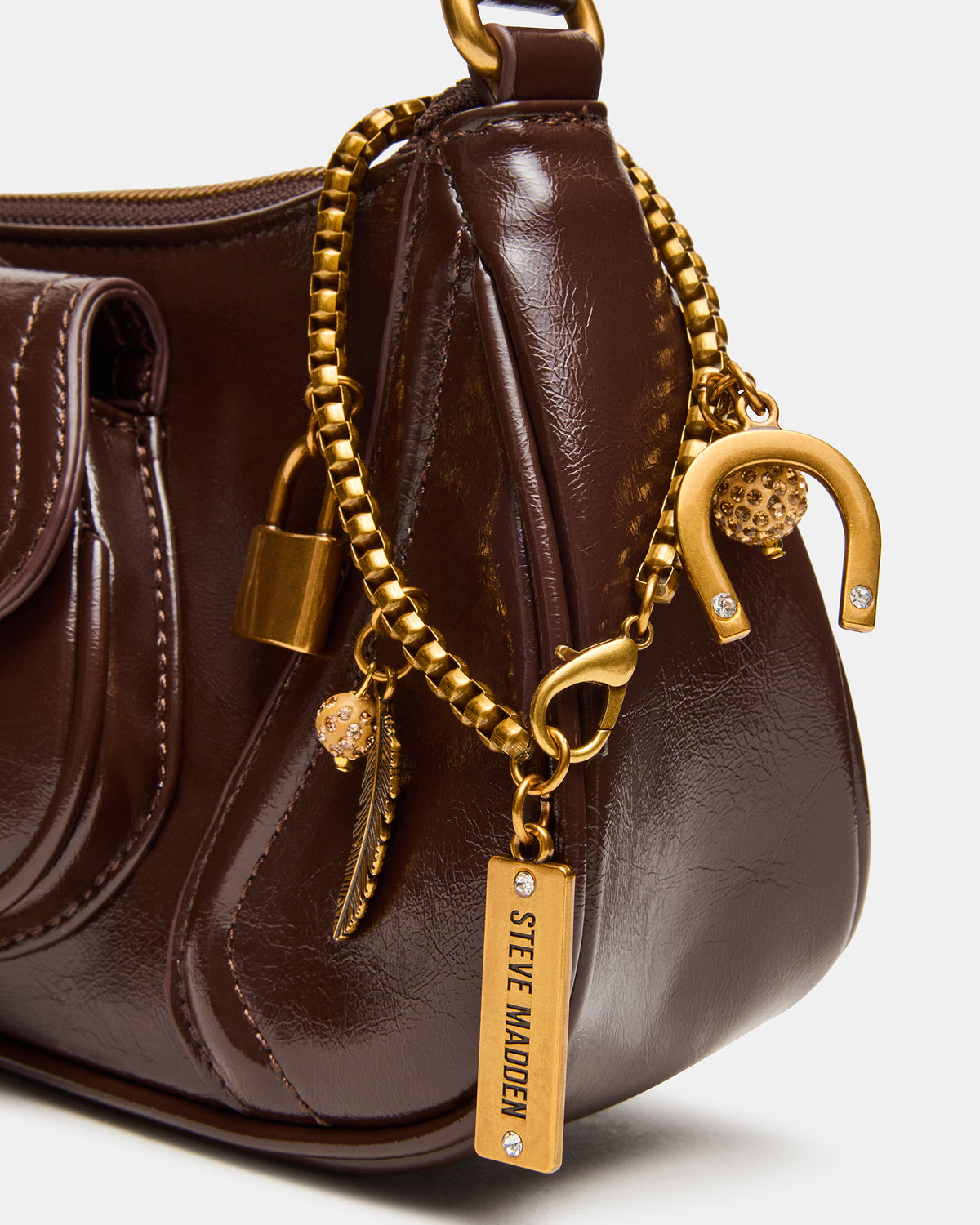 LUXXAR Bag Brown Shoulder Strap Boho-Inspired Handbag Steve Madden BROWN