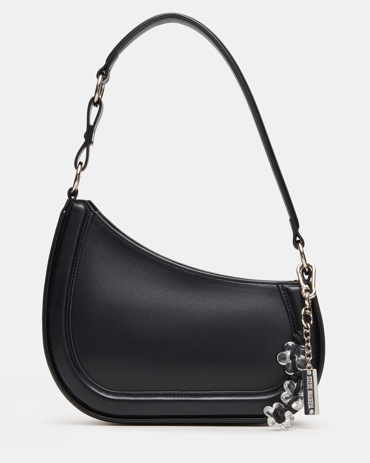 MUSEE Bag Black Asymmetrical Shoulder Strap Handbag Steve Madden BLACK