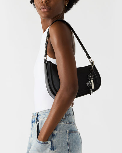 MUSEE Bag Black Asymmetrical Shoulder Strap Handbag Steve Madden BLACK