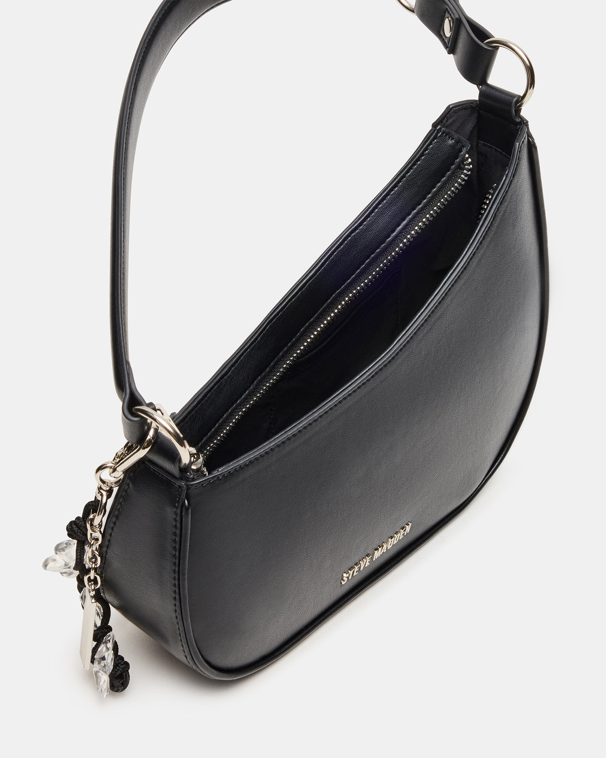 MUSEE Bag Black Asymmetrical Shoulder Strap Handbag Steve Madden BLACK