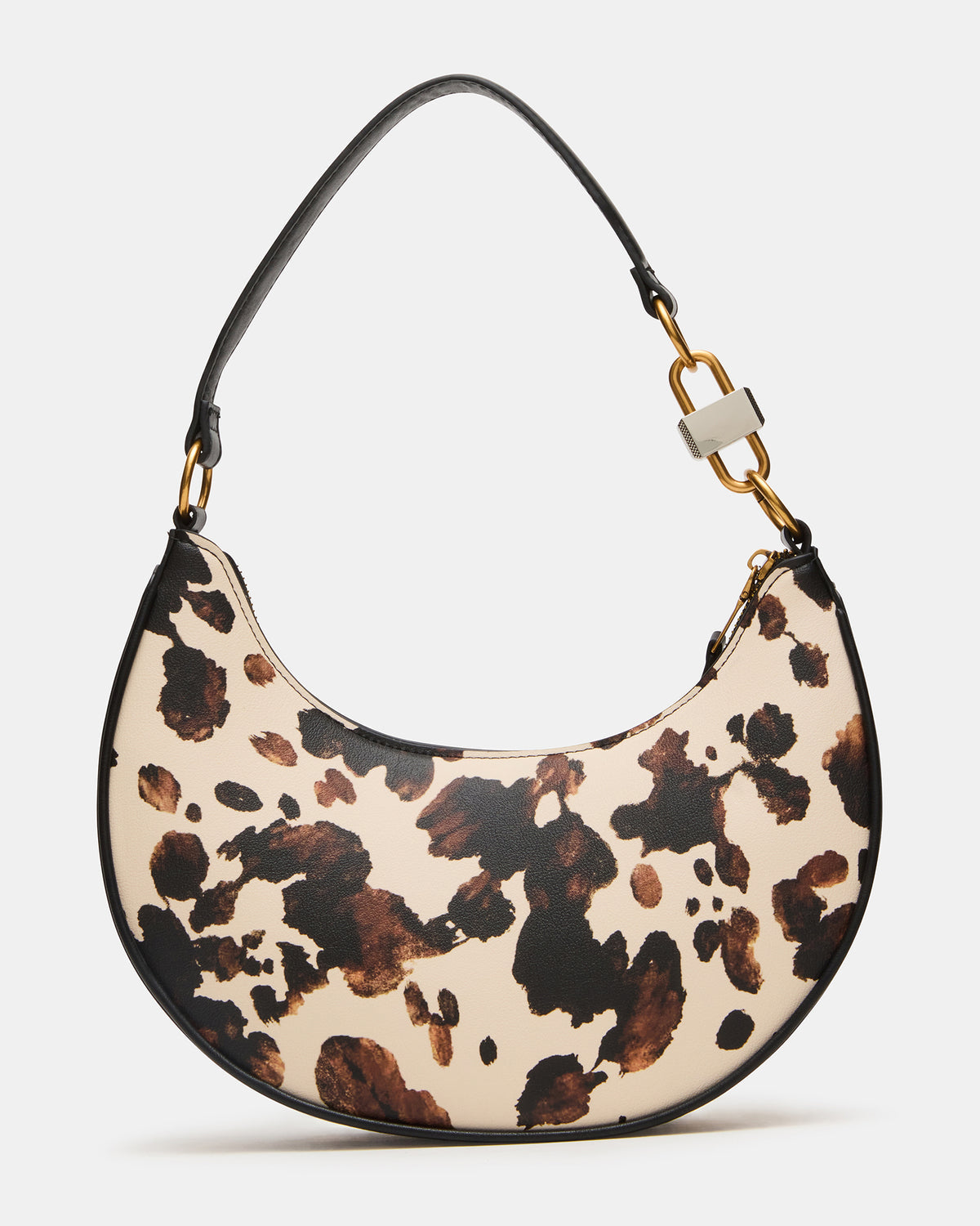 LOHAN Bag Brown Print Structured Hobo Shoulder Handbag Steve Madden BROWN PRINT