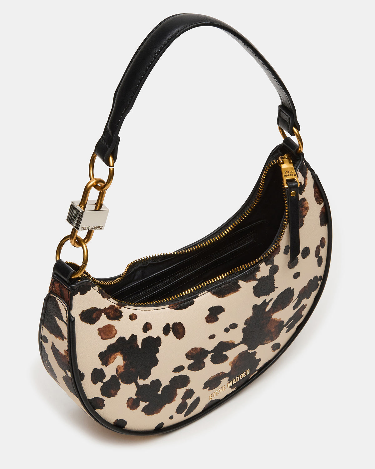 LOHAN Bag Brown Print Structured Hobo Shoulder Handbag Steve Madden BROWN PRINT