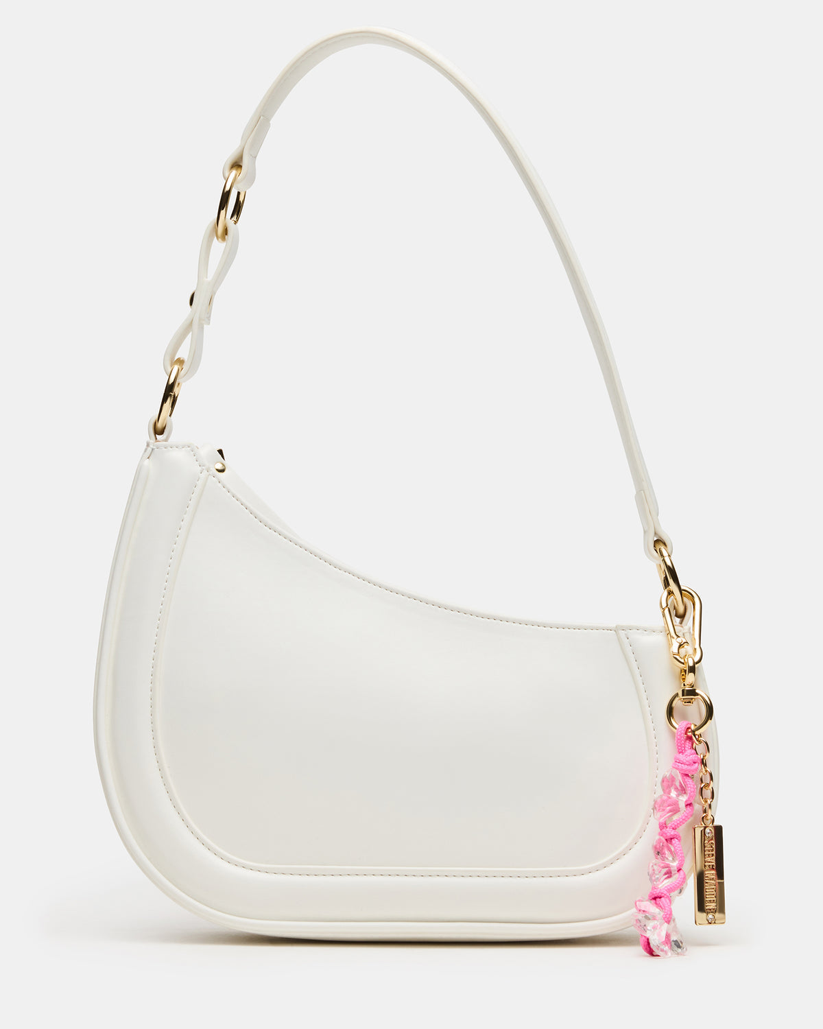 MUSEE Bag White Asymmetrical Shoulder Strap Handbag Steve Madden WHITE