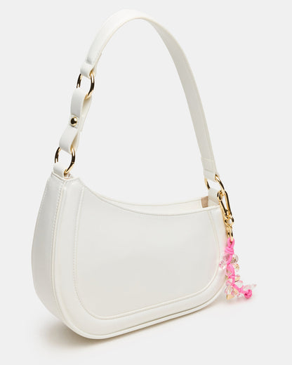 MUSEE Bag White Asymmetrical Shoulder Strap Handbag Steve Madden WHITE