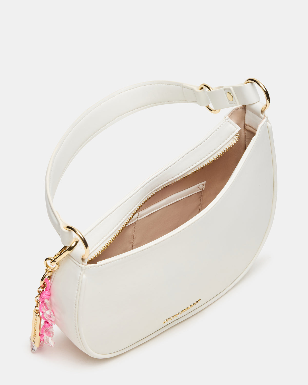 MUSEE Bag White Asymmetrical Shoulder Strap Handbag Steve Madden WHITE