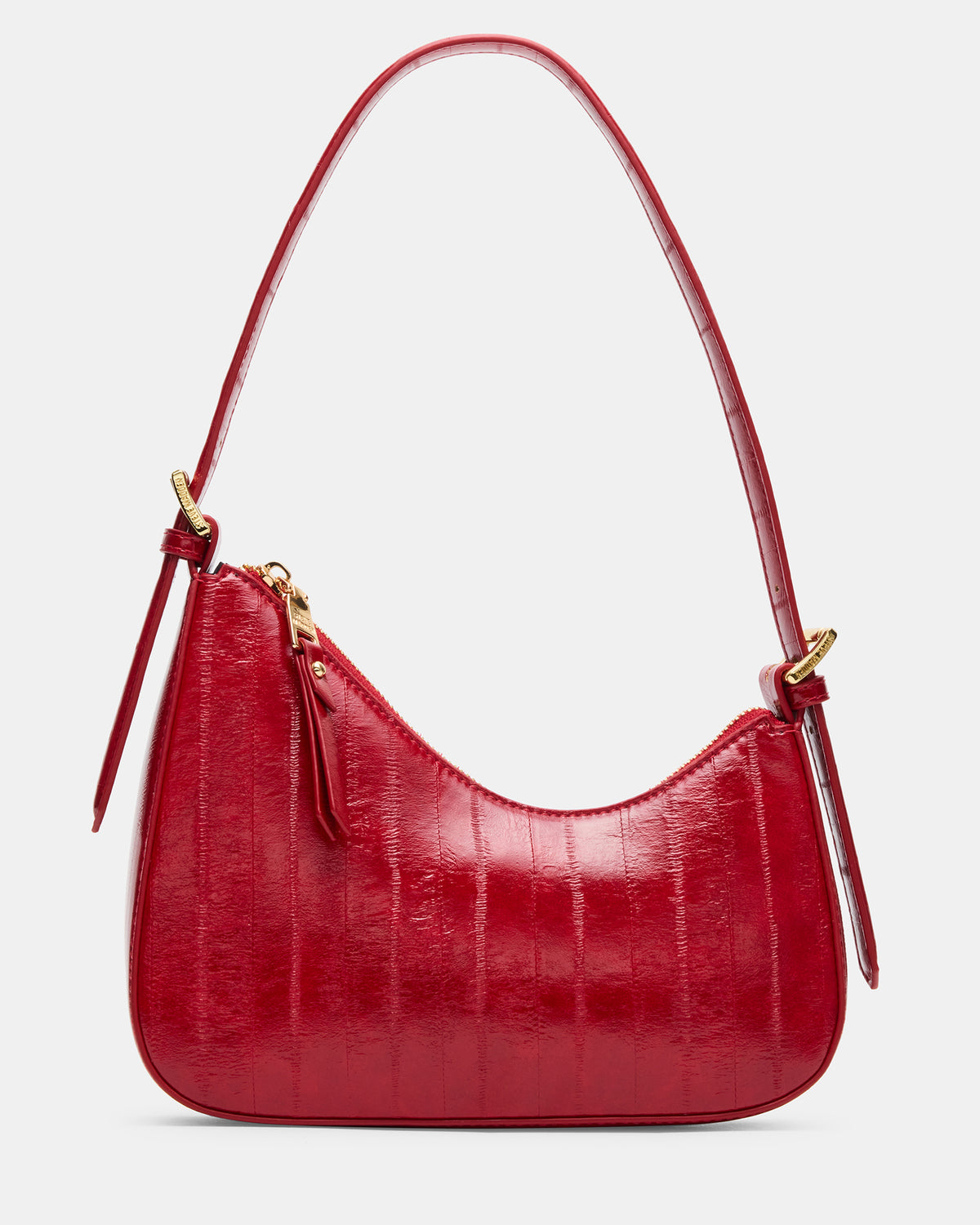 SMITH Bag Red Eel Asymmetric Shoulder Handbag Steve Madden RED EEL