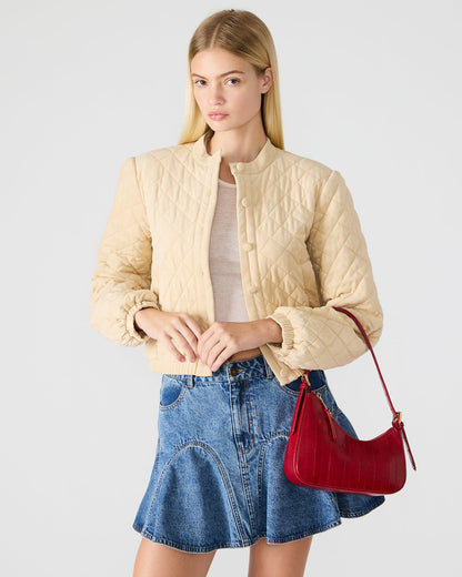 SMITH Bag Red Eel Asymmetric Shoulder Handbag Steve Madden RED EEL