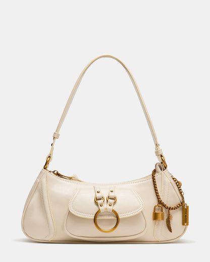 LUXXAR Bag Bone Shoulder Strap Boho-Inspired Handbag Steve Madden BONE