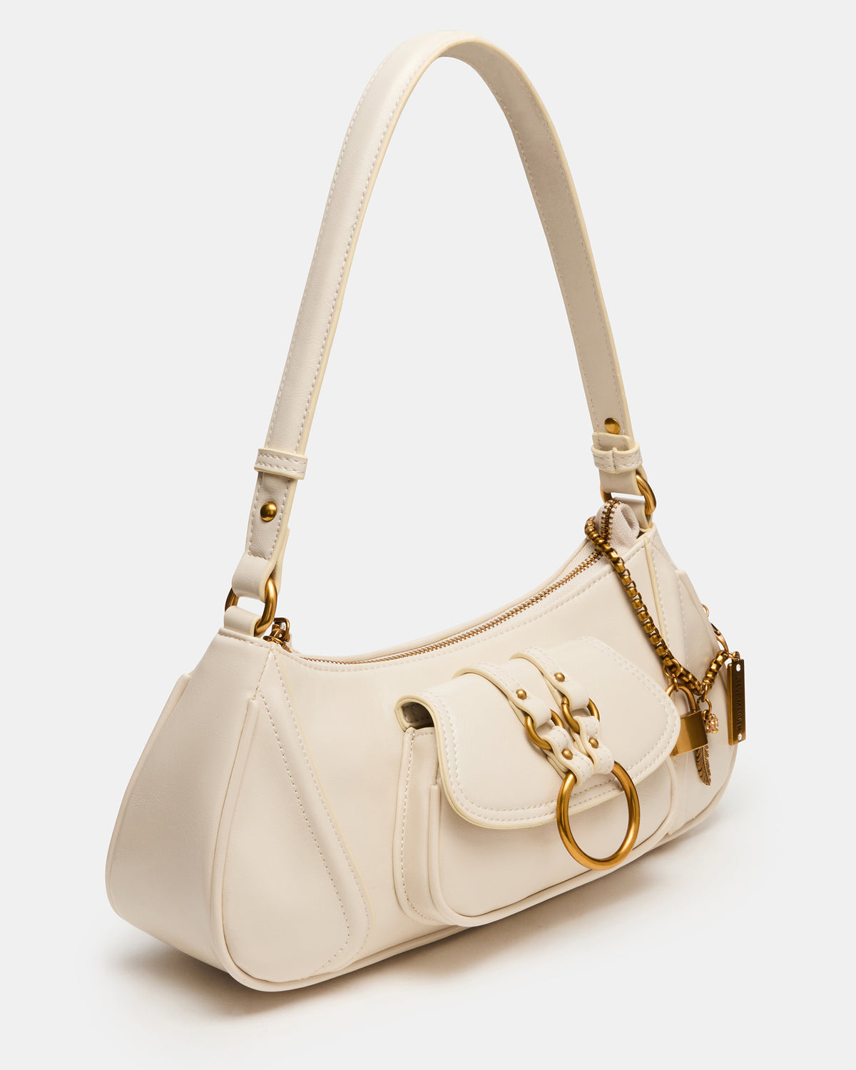 LUXXAR Bag Bone Shoulder Strap Boho-Inspired Handbag Steve Madden BONE