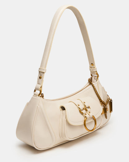 LUXXAR Bag Bone Shoulder Strap Boho-Inspired Handbag Steve Madden BONE