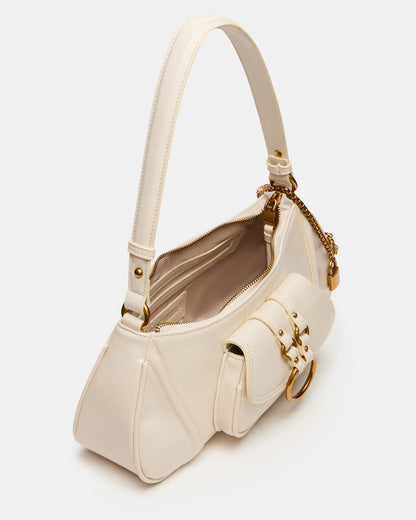 LUXXAR Bag Bone Shoulder Strap Boho-Inspired Handbag Steve Madden BONE