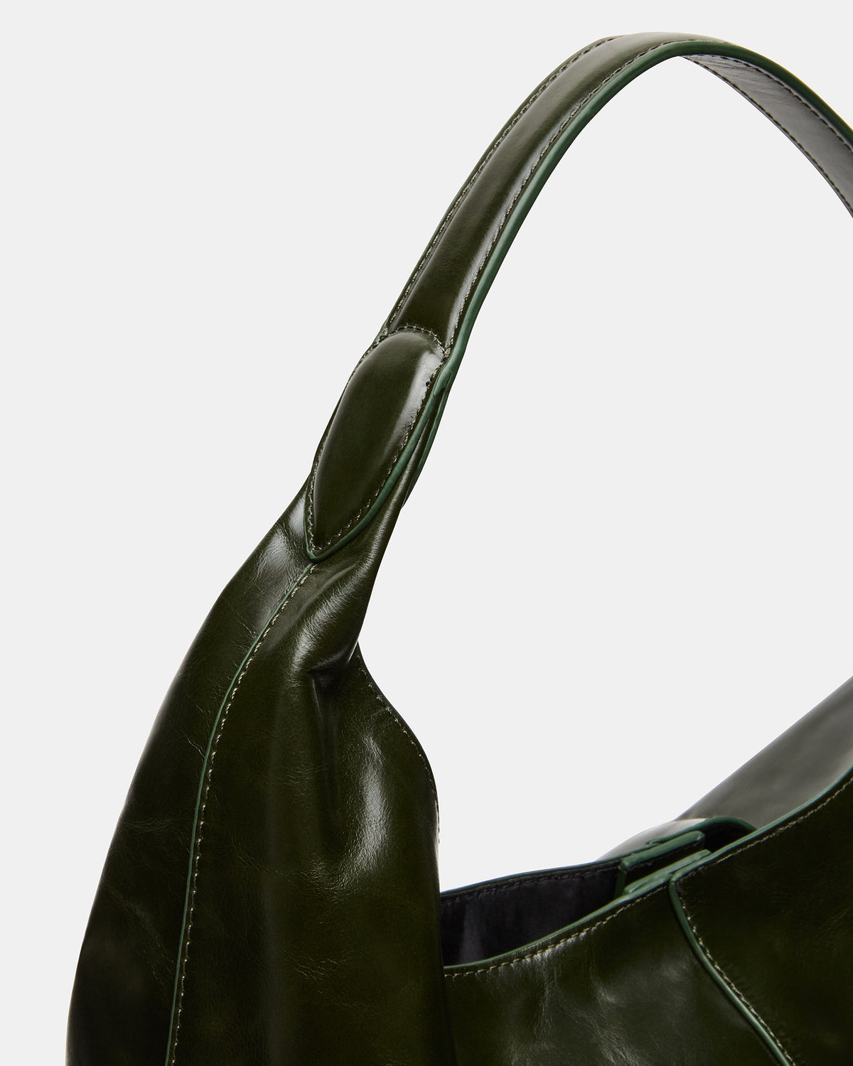 COLLINS Bag Olive Hobo Slouchy Shoulder Strap Tote Handbag Steve Madden OLIVE LEATHER