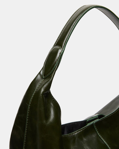 COLLINS Bag Olive Hobo Slouchy Shoulder Strap Tote Handbag Steve Madden OLIVE LEATHER