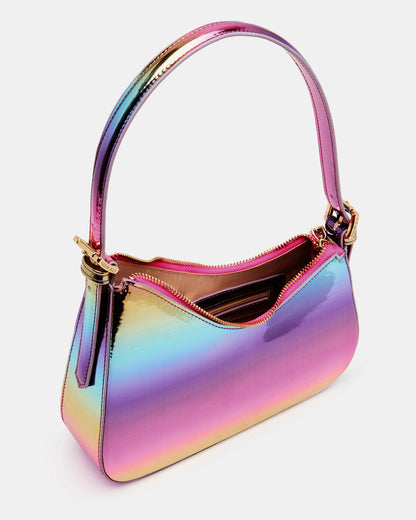 SMITH Bag Metallic Multi Asymmetric Shoulder Handbag Steve Madden METALLIC MULTI