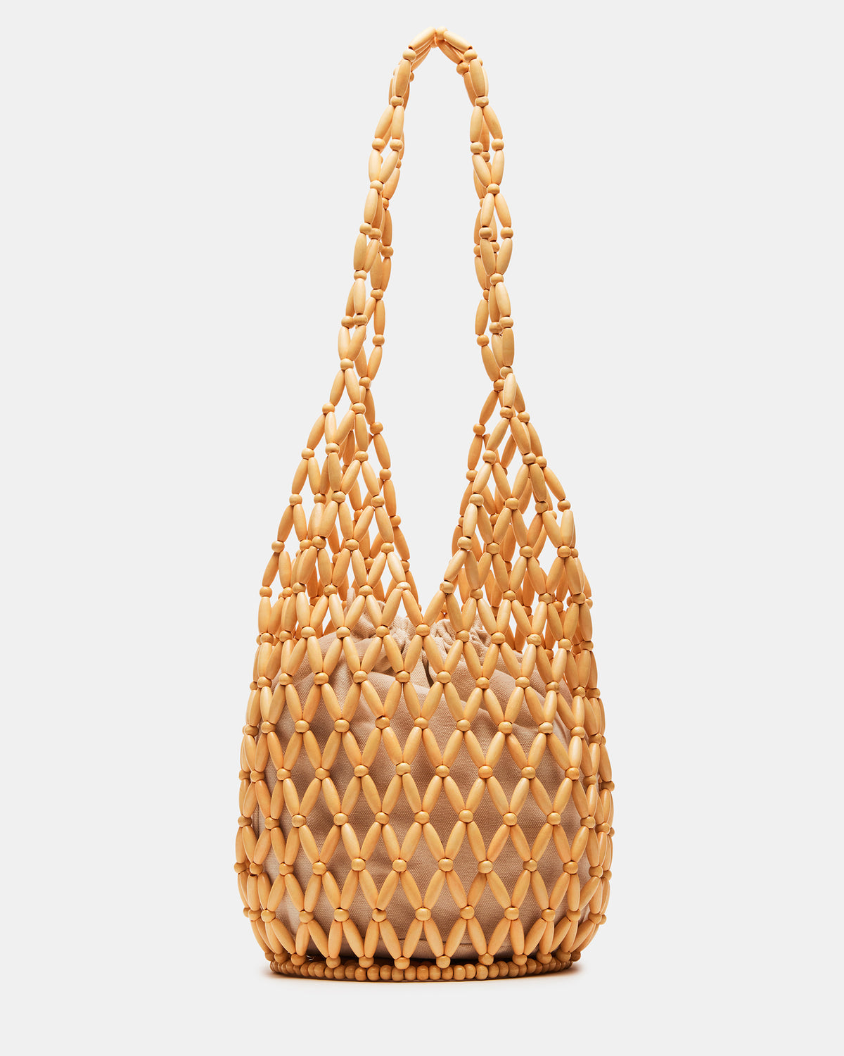 FIJI Natural Women's Beaded Shoulder Bag Steve Madden NATURAL