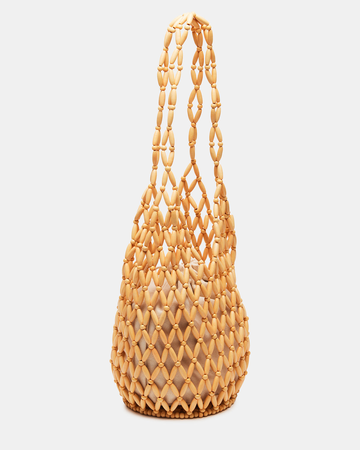 FIJI Natural Women's Beaded Shoulder Bag Steve Madden NATURAL